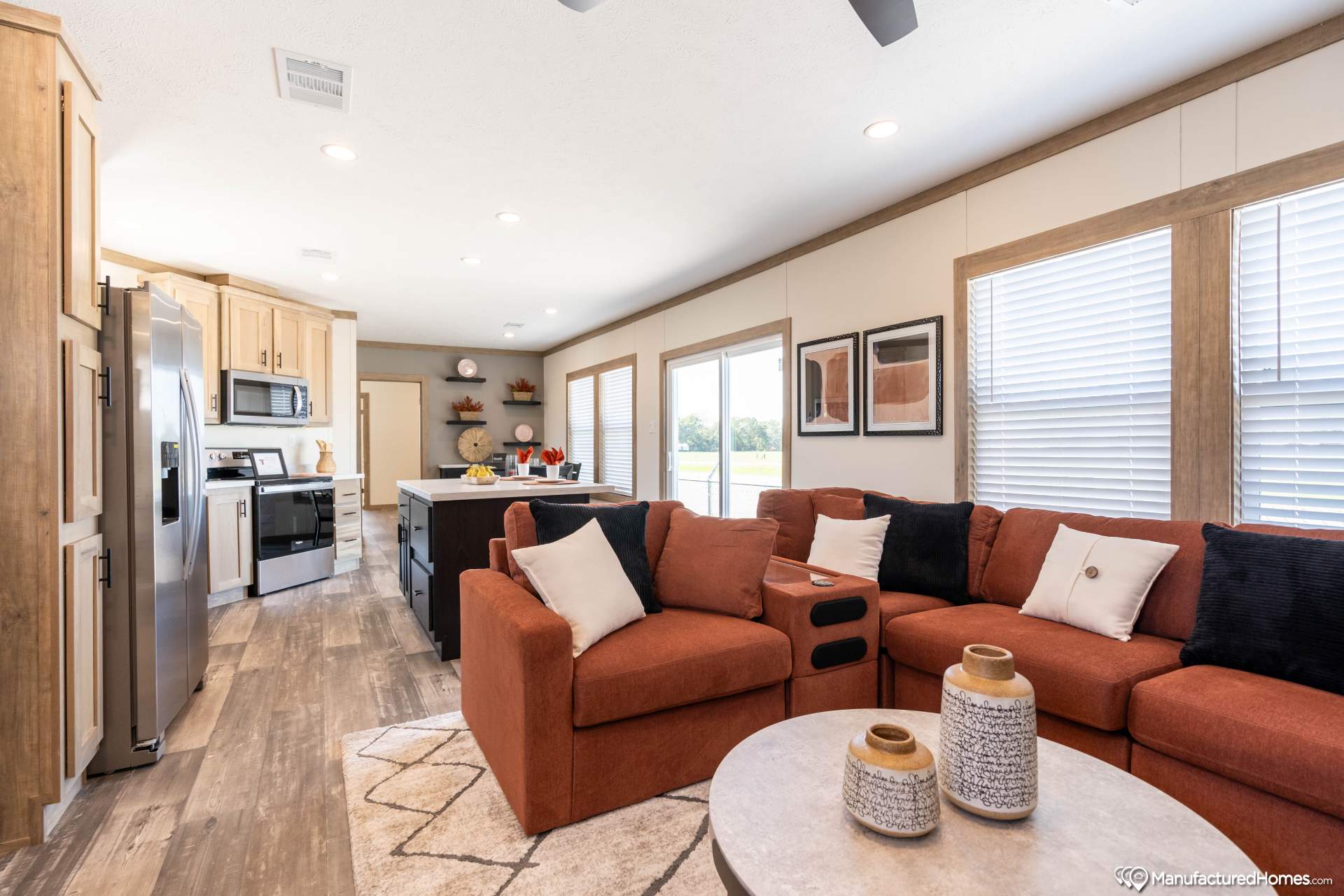 The caney creek interior home features