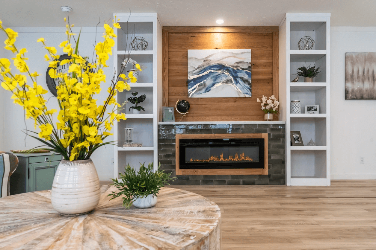 The chickasaw interior home features