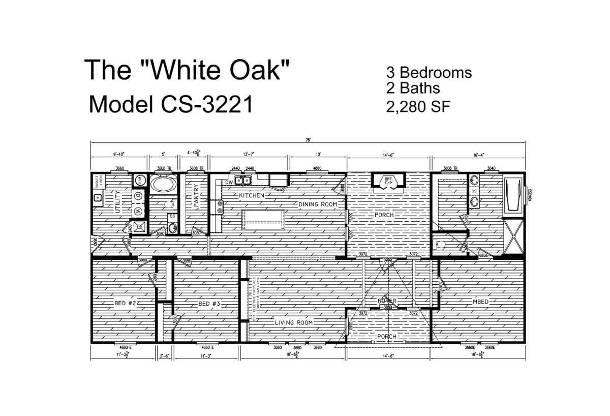 The white oak   home features