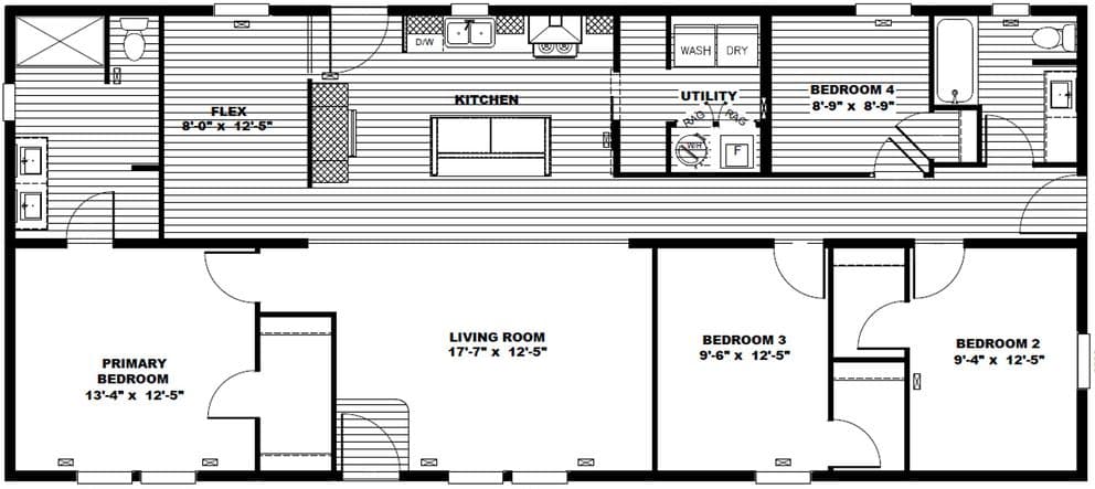 Lovely day floor plan home features