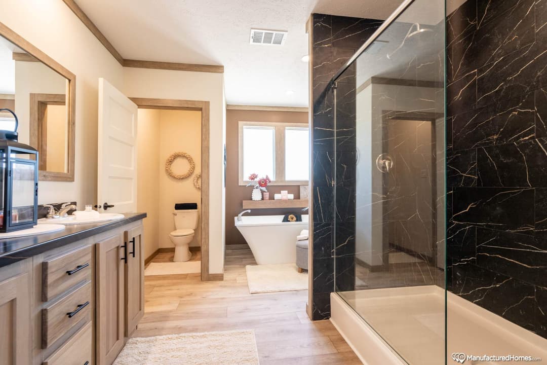 The patton creek bathroom home features