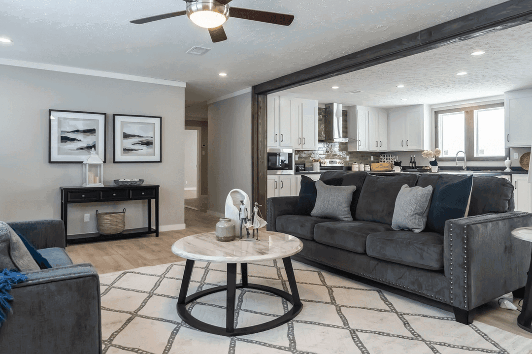 The limestone interior and hero home features