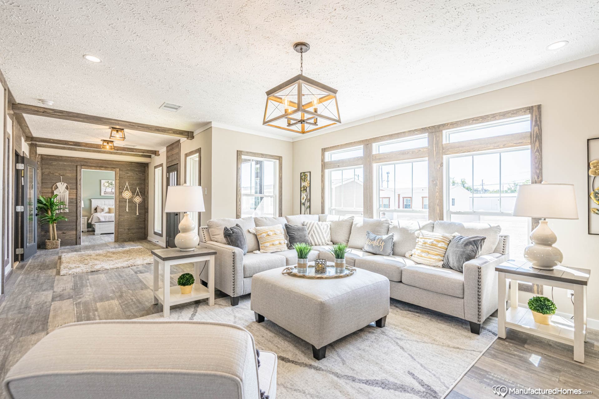 The white oak  interior home features