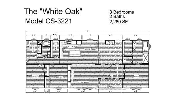 The white oak   home features