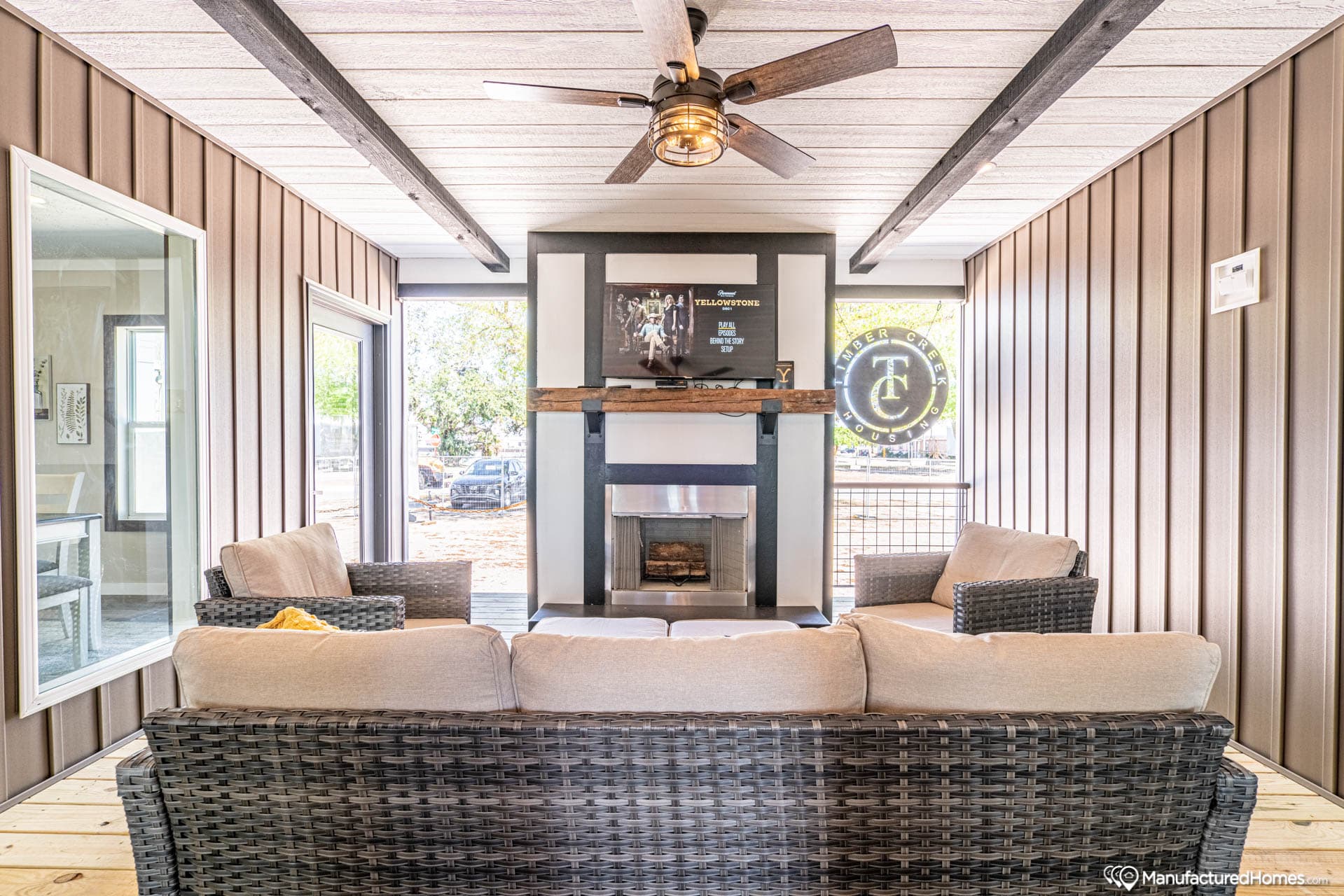 The white oak  interior home features